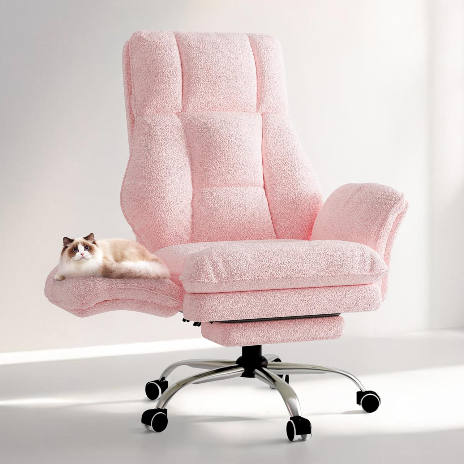Big and Tall Office Chair, Flip Armrests for Pets & Cross Legged Sitting, Executive Ergonomic Com... | Amazon (US)