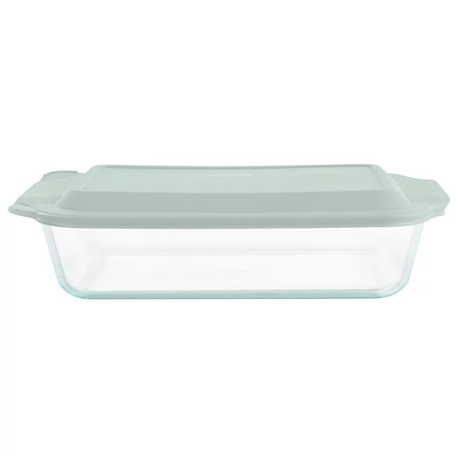 Pyrex Deep 9 x 13" Rectangular Glass Baking Dish with Sage Green Lid, 5-Quart Capacity - Walmart.... | Walmart (US)