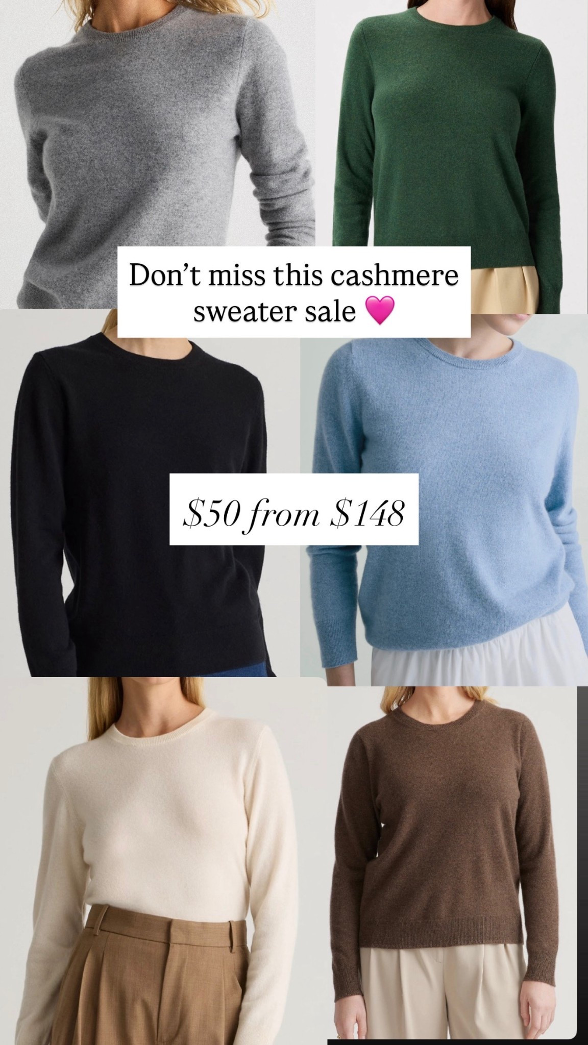 Cashmere sweaters are $50 from $148

#LTKSaleAlert #LTKootd