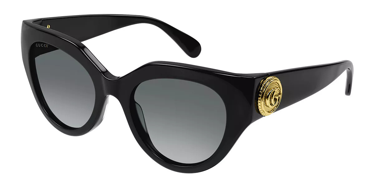 Gucci GG1408S 001 Women’s Sunglasses Black Size 52 - Free RX Lenses | SmartBuyGlasses Global
