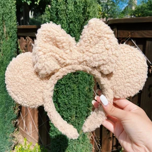 Brown Knitted Handmade Mouse Ears / Fall Mickey Ears | Etsy (US)