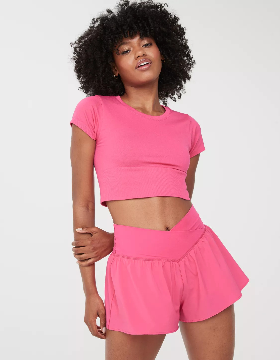 OFFLINE By Aerie Real Me Crossover Flowy Short | American Eagle Outfitters (US & CA)