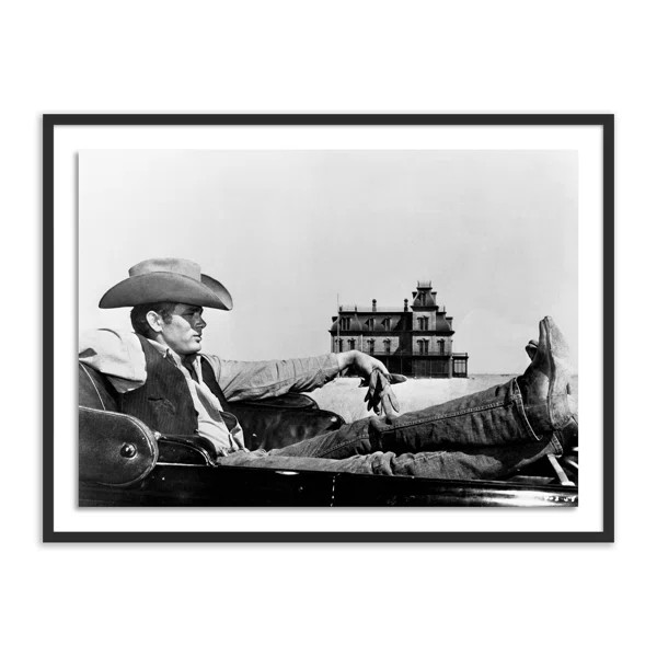 James Dean In Motion Picture Giant Framed On Paper Print | Wayfair North America