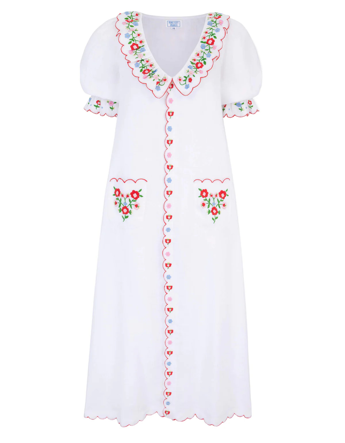 Folk Scallop Ava Dress | Over The Moon