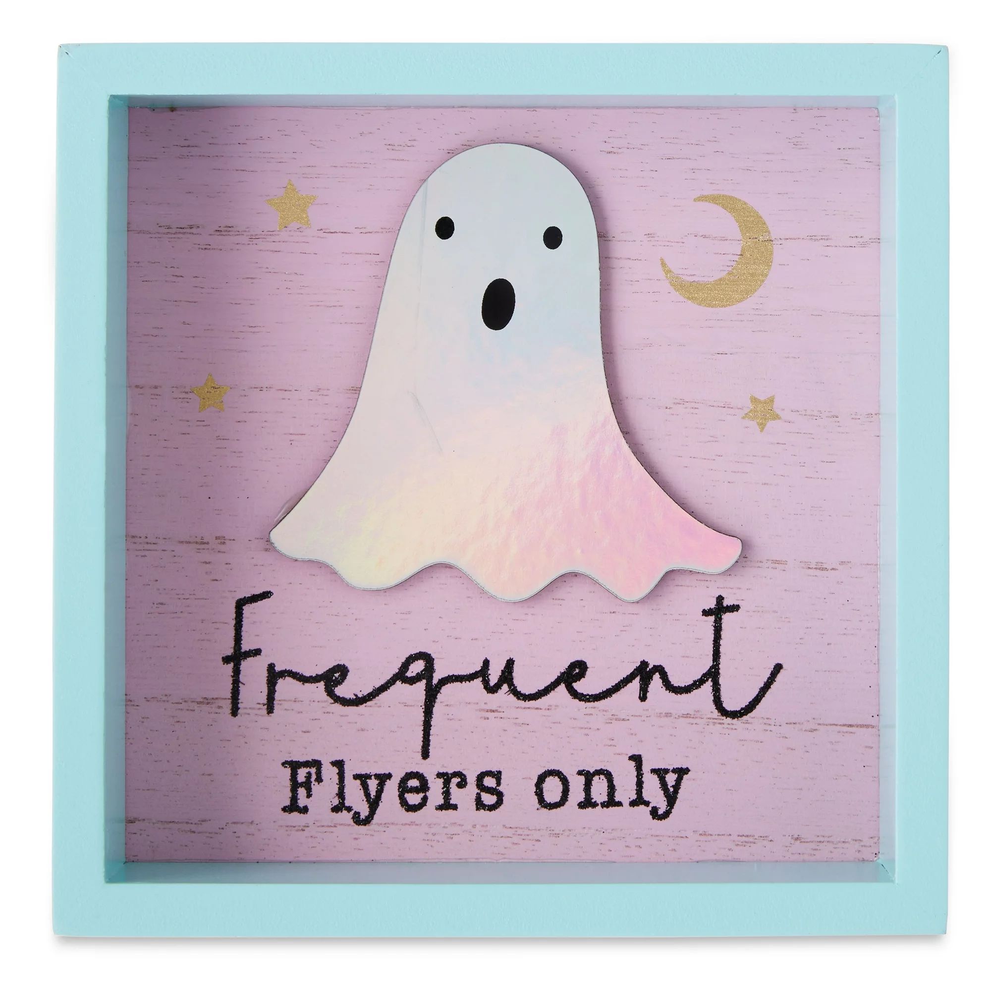 Halloween Frequent Flyers Ghost Box Decoration, Teal, Way to Celebrate, 5.9 in | Walmart (US)