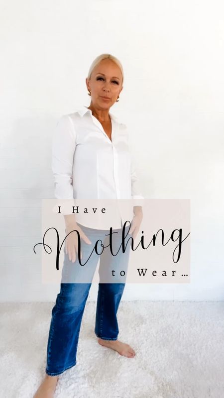 “I Have NOTHING to Wear…” Start with a plain white button up shirt...

#LTKshoecrush #LTKSeasonal #LTKover40