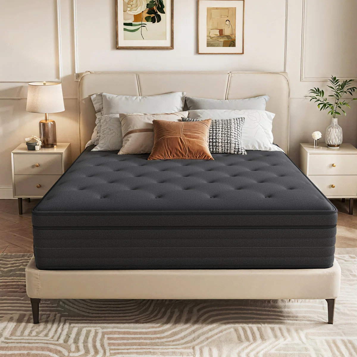 Morganville Medium Pocket Spring Hybrid Mattress Euro Top | Wayfair North America