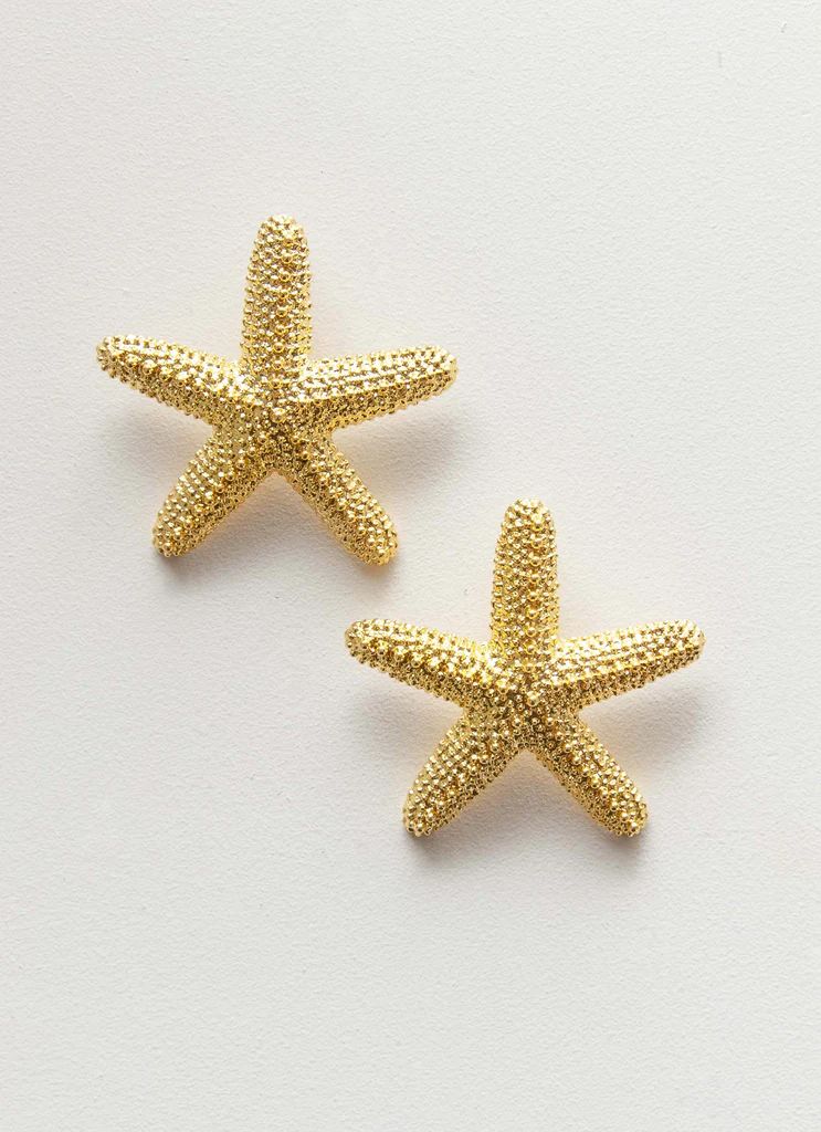 Geneve Starfish Earring - Gold | Peppermayo (Global)