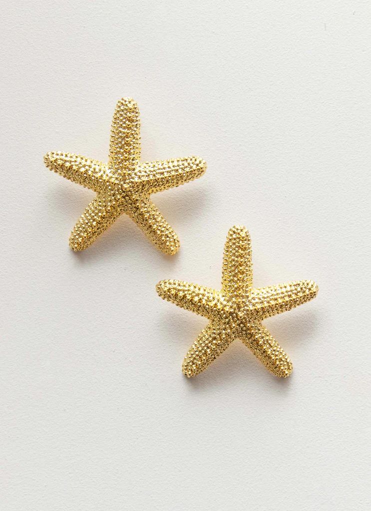Geneve Starfish Earring - Gold | Peppermayo (Global)