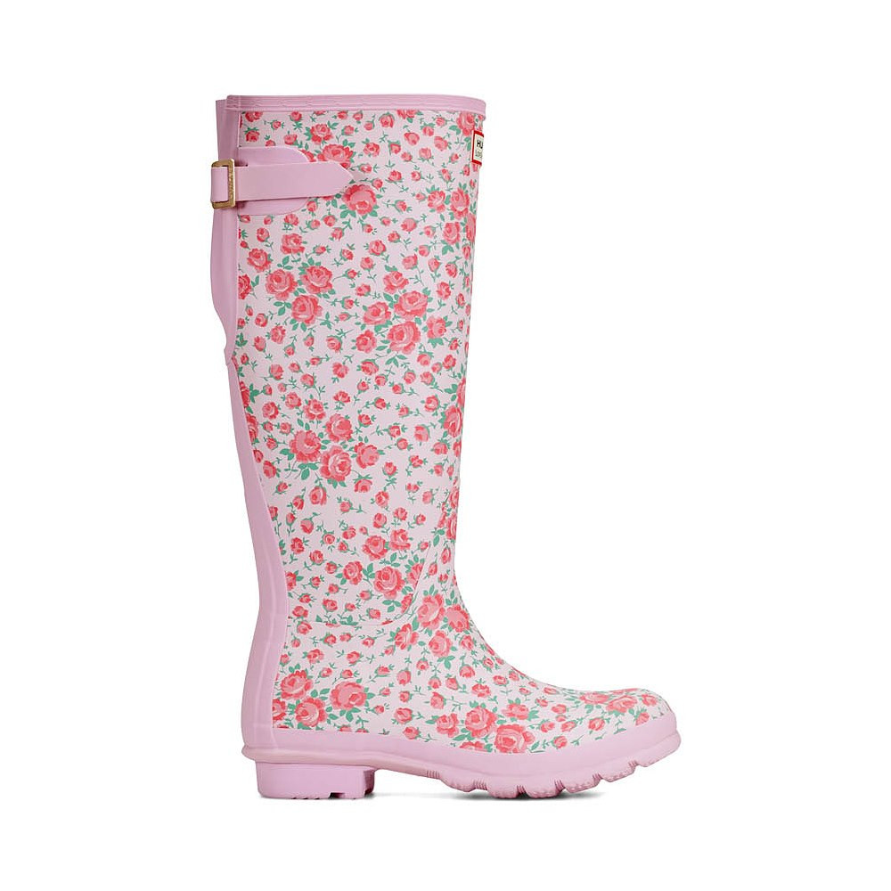 Womens Hunter x LoveShackFancy Original Tall Rain Boot - Rose Heart | Journeys