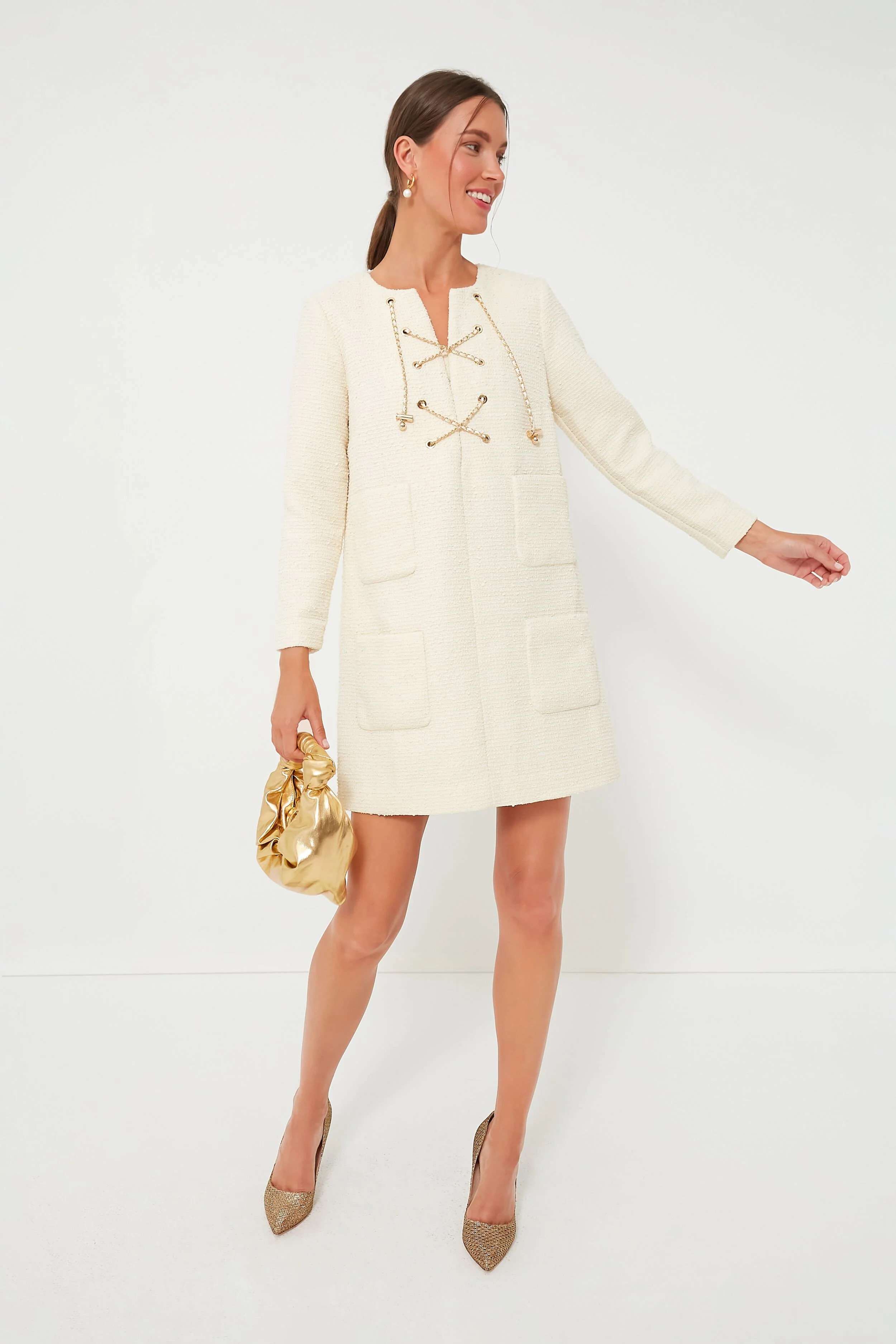 Blanc Tie Tweed Kelly Dress | Tuckernuck (US)