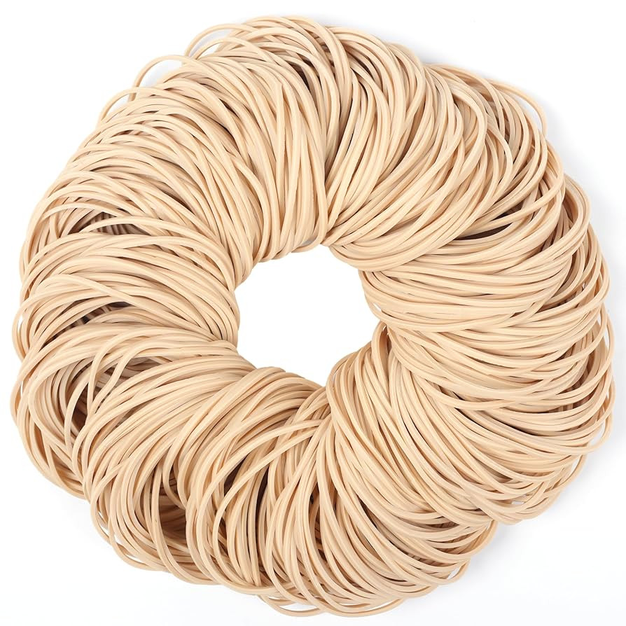 Rubber Bands Size#19 about 0.5lbs 500pcs Beige Elastic Rubber Bands Office Supplies | Amazon (US)