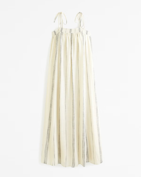 Women's Crinkle Cotton Maxi Dress | Women's Dresses & Jumpsuits | Abercrombie.com | Abercrombie & Fitch (US)