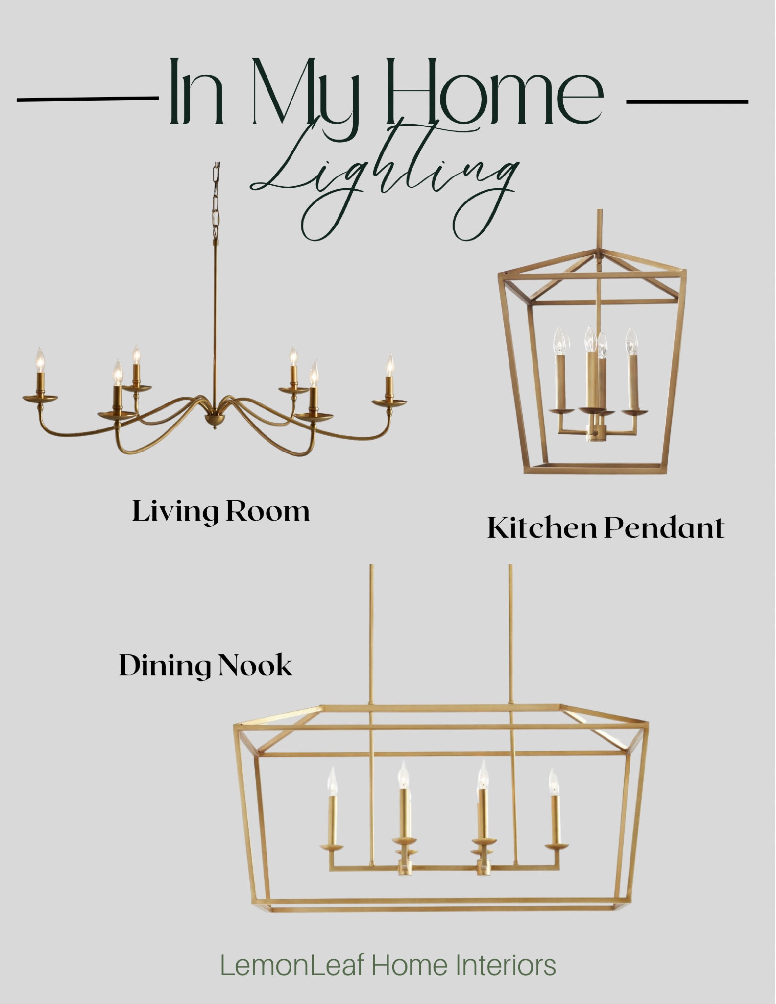 Lighting from my home

Kitchen lighting, kitchen pendants, dining room lighting, chandelier, modern farmhouse lighting, pottery barn light fixtures, brass light fixtures 



#LTKhome #LTKstyletip