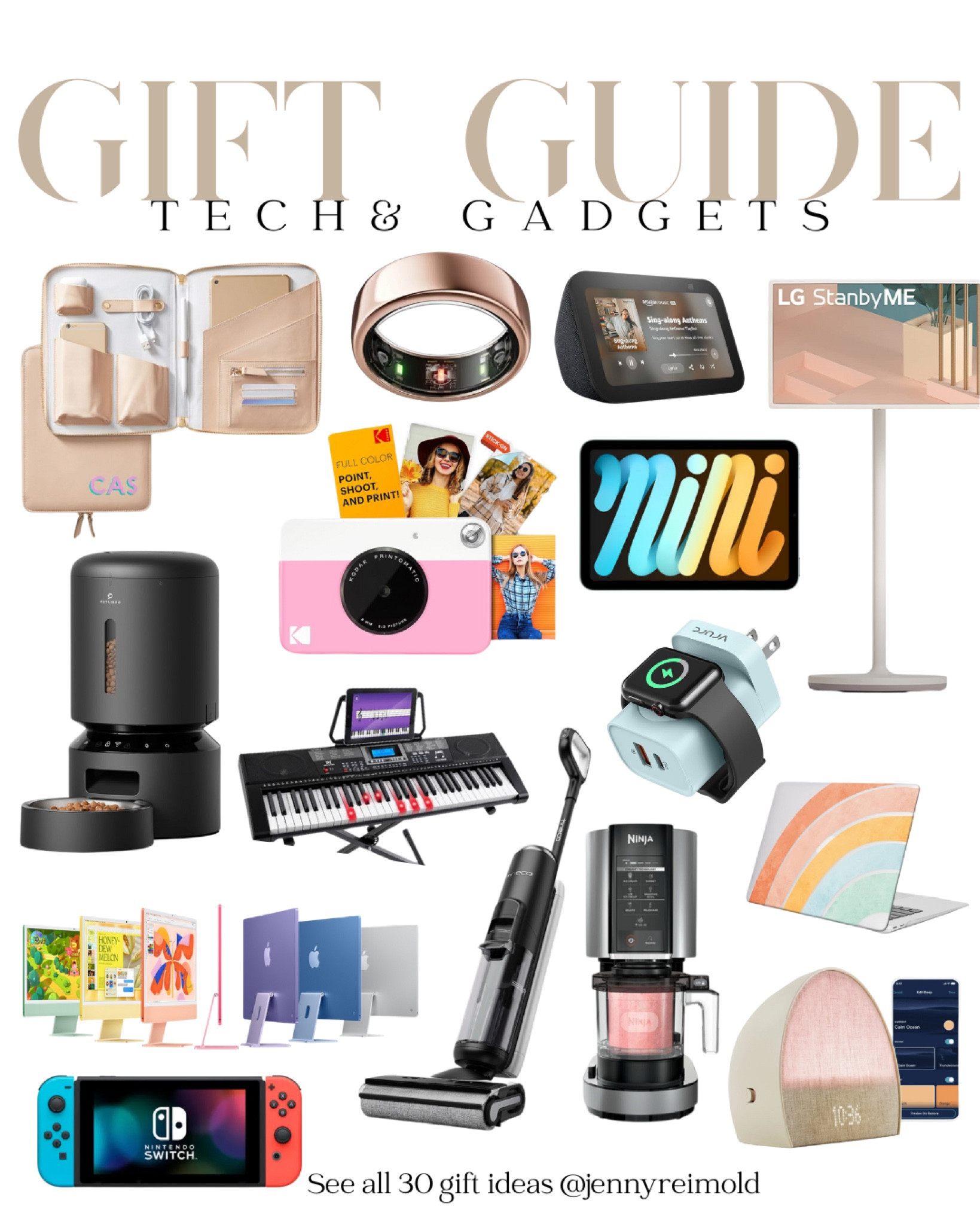 TECH & GADGETS...

The Aura Ring 4 is a big winner for me this year and I love the LG TV on wheels. We use that for everything!  

#LTKFamily #LTKGiftGuide #LTKFindsUnder100