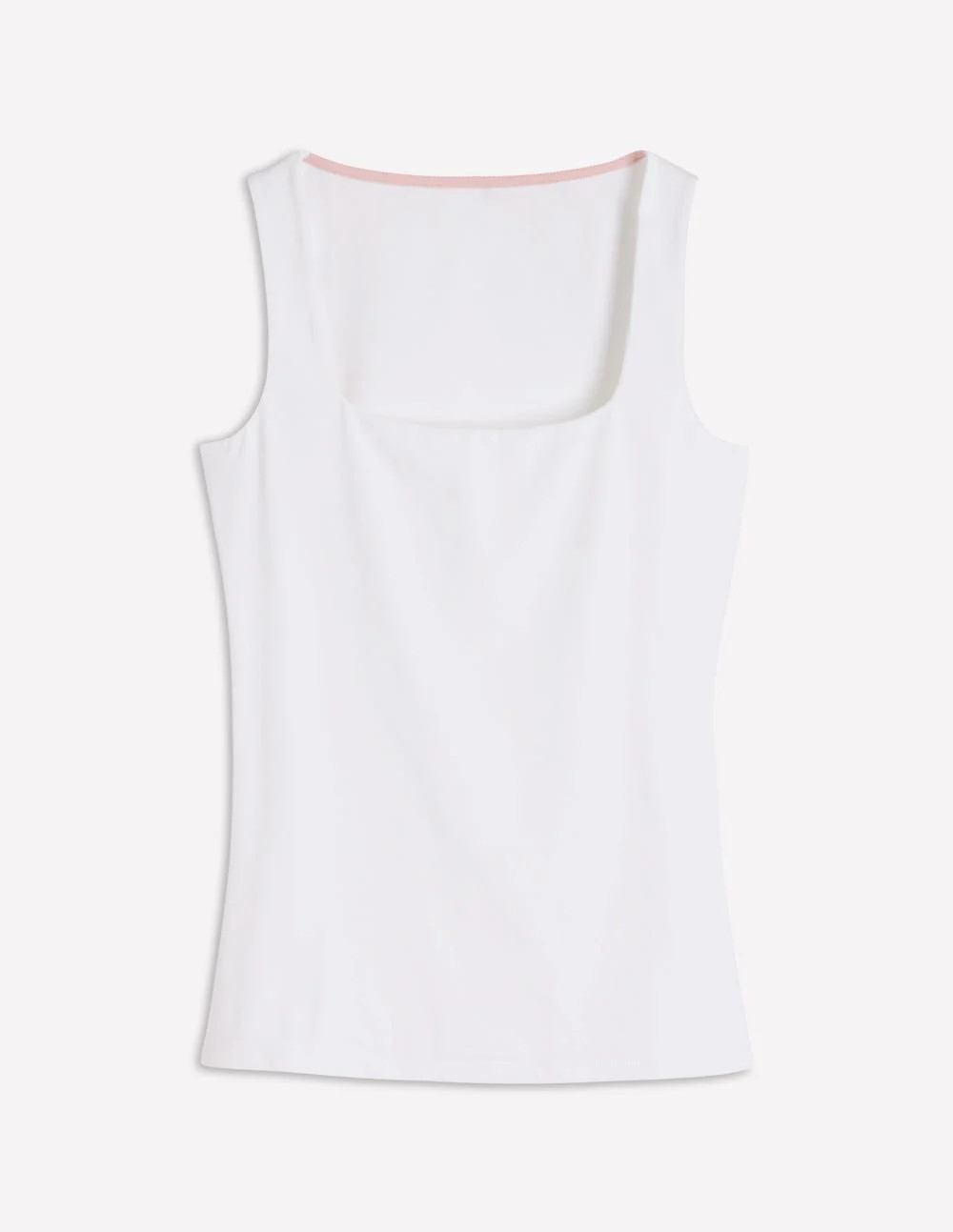 Brooke Double Layer Vest-White | Boden UK