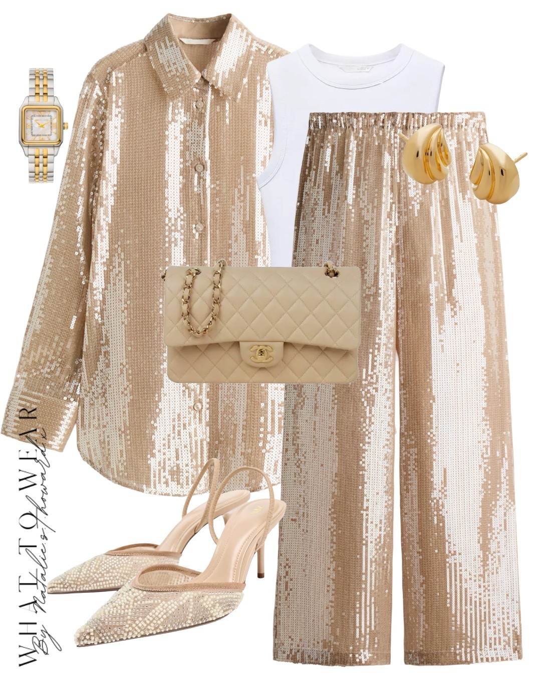 Comfort idea for over the festive season . Would be lovely for Christmas Day. The sequin trousers are elasticated 

#LTKuk #LTKwinter #LTKfestive