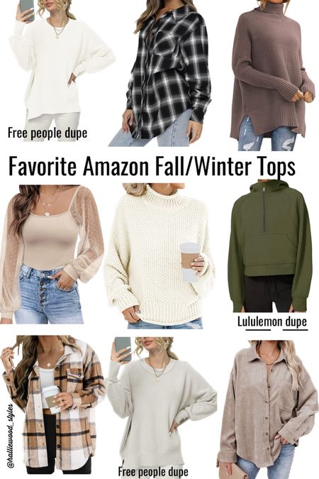 Favorite Amazon Fall/Winter Tops 

#LTKunder50 #LTKstyletip #LTKSeasonal
