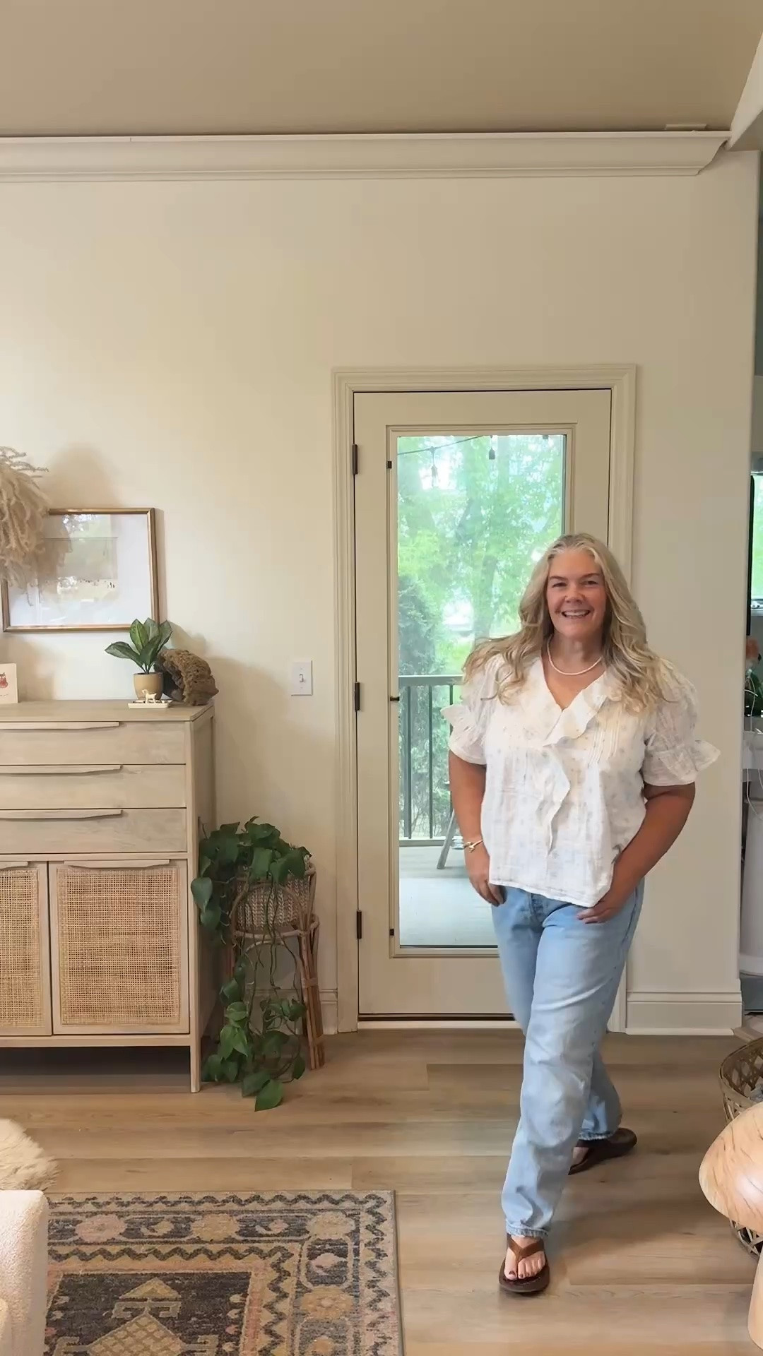 The Summer Uniform!!! Wearing a 12 in the jeans and an XL in the top! #summeroutfitinspo #summerstyle #jeans #whiteblouse

#LTKOver40 #LTKSeasonal #LTKootd