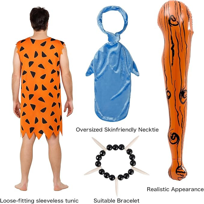 Mens Caveman Halloween Costumes for Adults Womens Funny Simple Halloween Outfits for Cosplay & Fa... | Amazon (US)