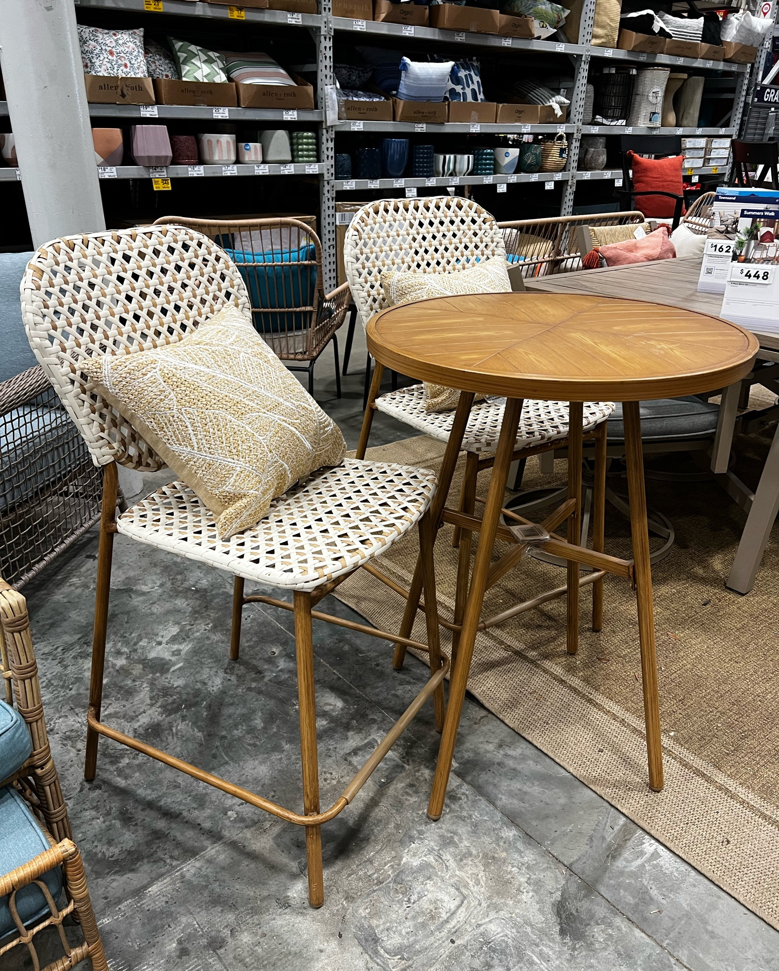 Super cute outdoor bistro set at Lowe’s! 

#LTKhome #LTKfamily #LTKSeasonal