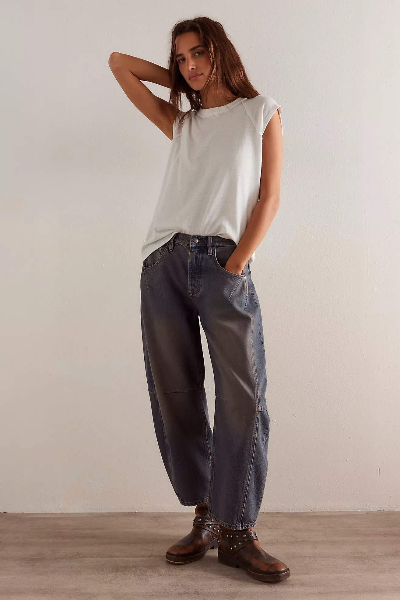 CRVY Venus Barrel Jeans | Free People (Global - UK&FR Excluded)