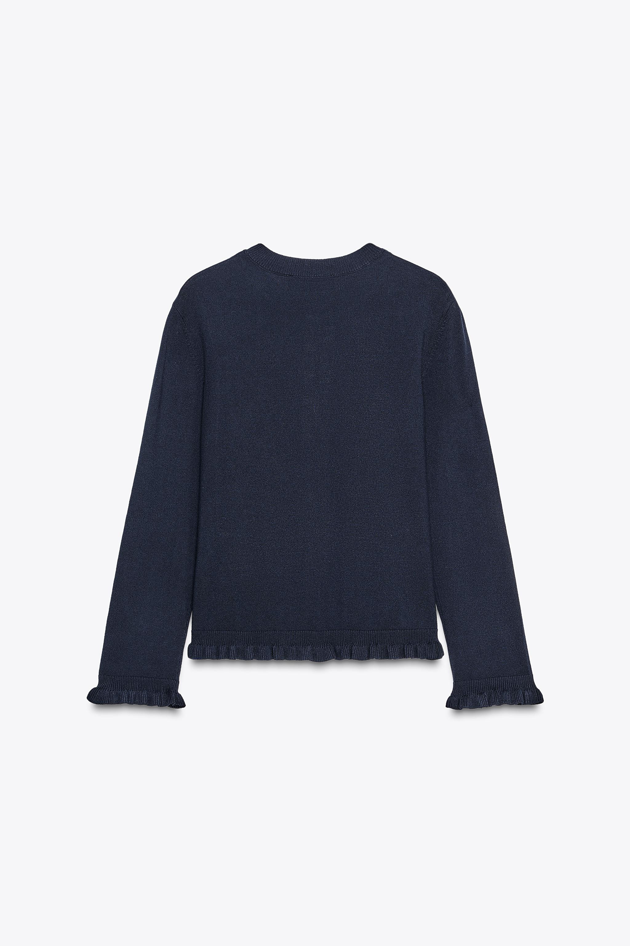 RUFFLED KNIT CARDIGAN | Zara US