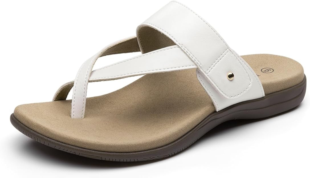 Rihero Women's Orthopedic Sandals with Arch Support Orthotic Flip Flops Slip On Comfortable Walki... | Amazon (US)