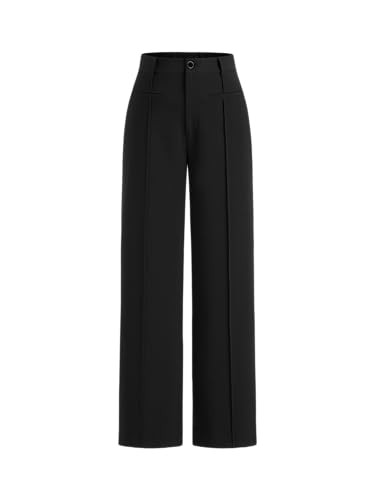 CIDER Work Pants Women Dress Pants Mid Waist Straight Leg Trousers Business Casual Slacks Office ... | Amazon (US)