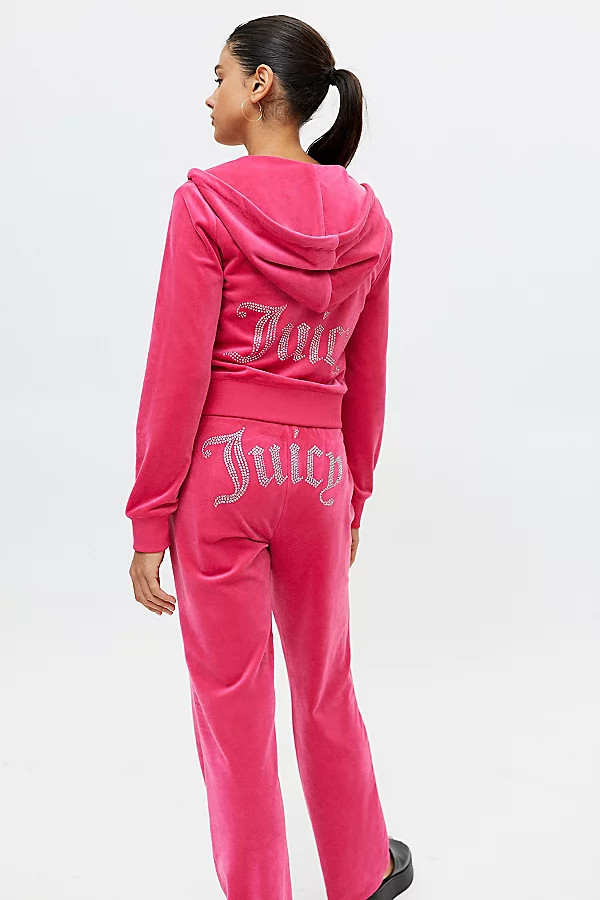 Juicy Couture Embellished Velour Track Pant | Urban Outfitters (US and RoW)