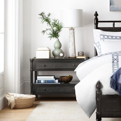 Cane Two-Drawer Nightstand | Williams-Sonoma