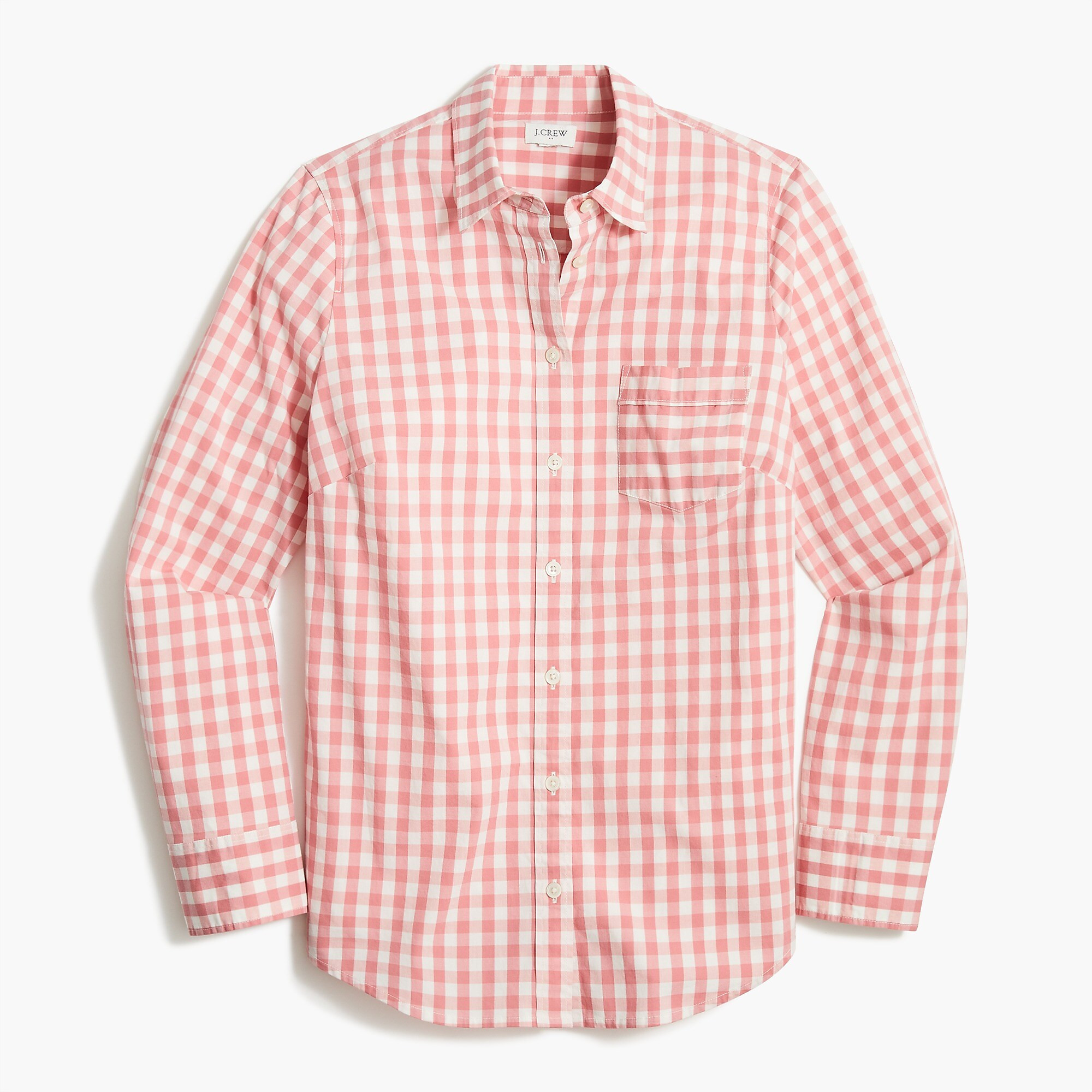 Gingham cotton poplin shirt in signature fit | J.Crew Factory