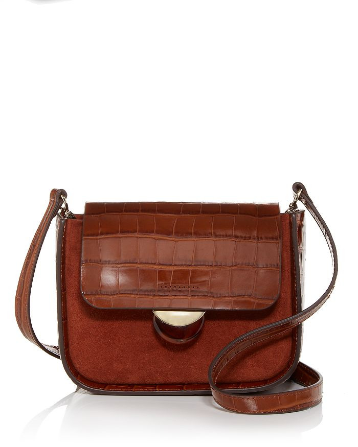 Croc Embossed Leather & Suede Crossbody | Bloomingdale's (US)