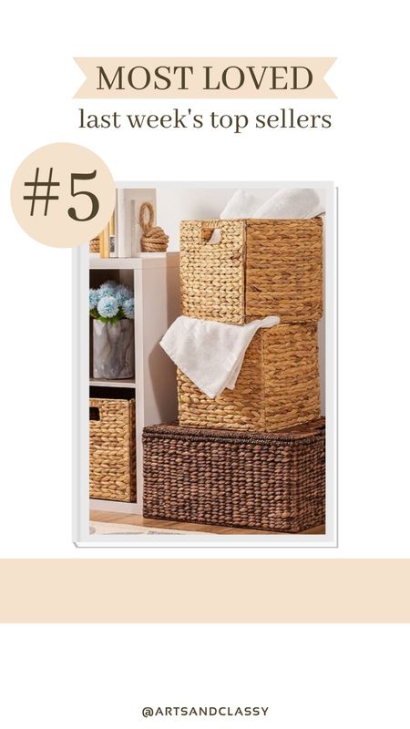 These rustic, hyacinth storage baskets are one of this weeks most loved finds! They are collapsible and come in a set of 5!

Amazon home | storage basket | organization 

#LTKhome #LTKfindsunder100