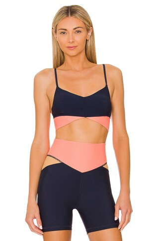 THE UPSIDE Shakti Simone Sports Bra in Navy from Revolve.com | Revolve Clothing (Global)
