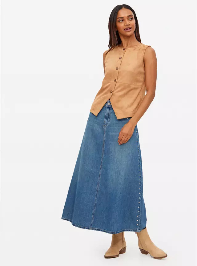 Tan Faux Suede Waistcoat 20 | Tu Clothing