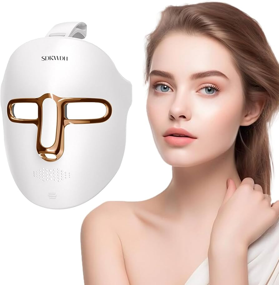 Red Light Therapy for Face, Led Face Mask Light Therapy, 7-1 Colors LED Facial Skin Care Mask, Go... | Amazon (US)