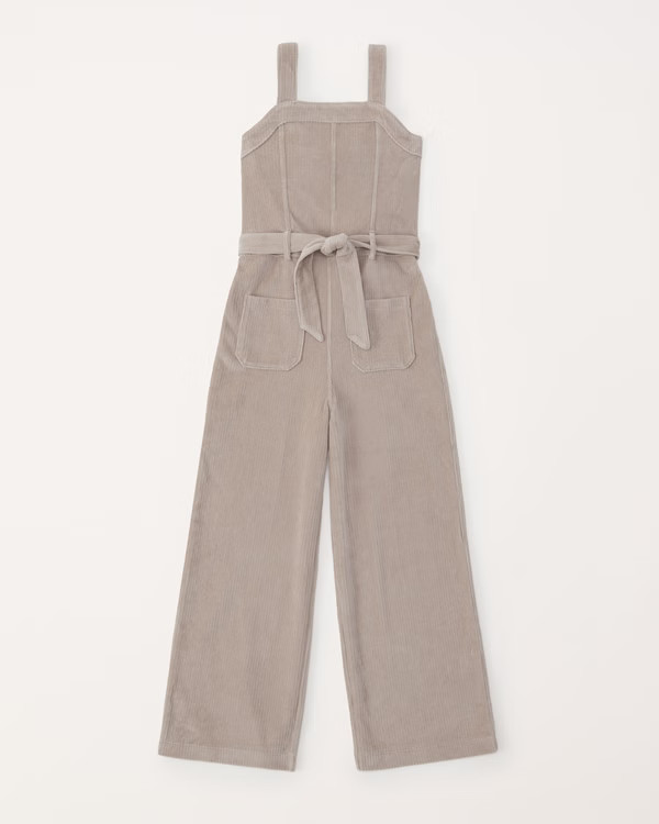 belted corduroy jumpsuit | Abercrombie & Fitch (US)