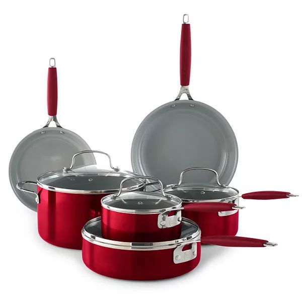 Food Network™ 10-pc. Nonstick Ceramic Cookware Set | Kohl's