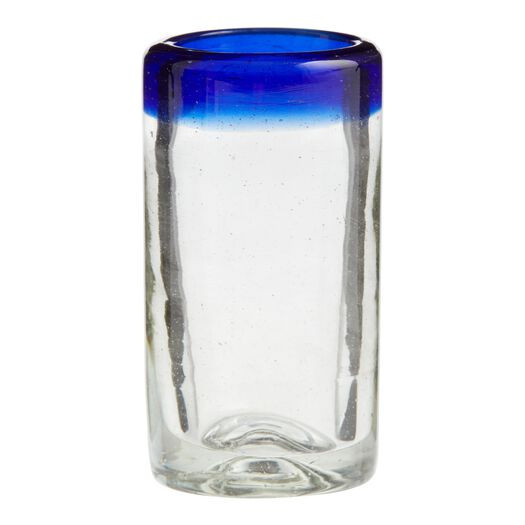 Rocco Blue Handcrafted Recycled Shot Glass by World Market | World Market