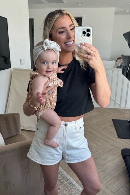 My top and shorts are currently on sale!  Shorts going quickly! Perfect summer outfit. Brooklyns outfit is 25% off!! Tiny tags at Target is also on sale. Love this jewelry and how affordable it is. 

Summer Outfit
Tiny Tags 
Target 
Nuuds

#LTKBaby #LTKSaleAlert #LTKStyleTip