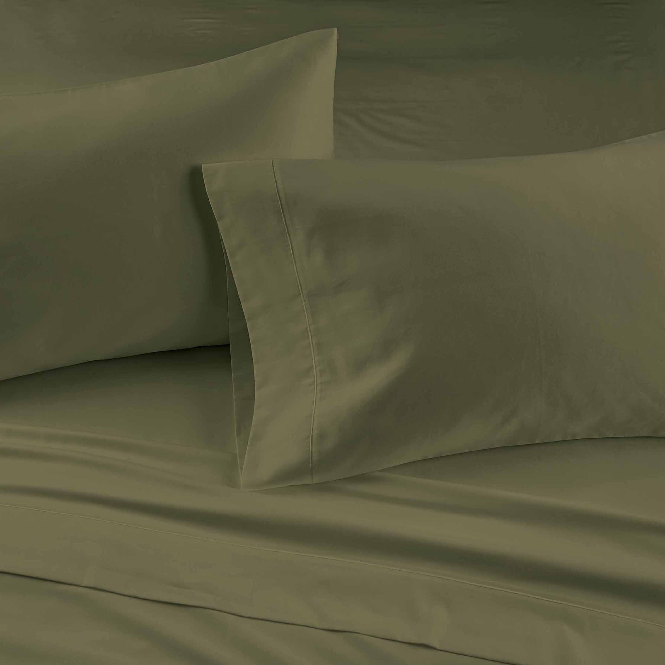 Better Homes & Gardens 4-Piece 400 Thread Count Dark Cilantro Performance HygroCotton Sheet Set, ... | Walmart (US)