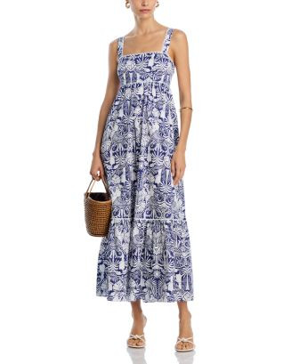 AQUA Palm Print Maxi Dress - Exclusive  | Bloomingdale's AQUA | Bloomingdale's (US)
