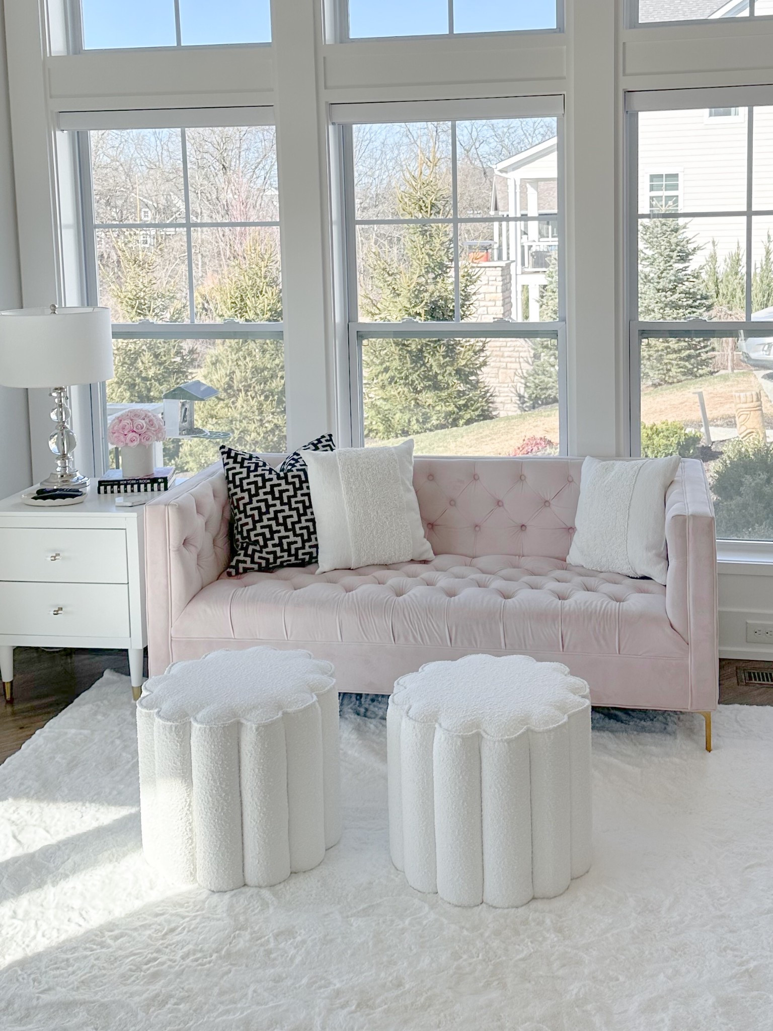 My favorite scalloped Ottomans are on sale. Such a great price.

#LTKFindsUnder100 #LTKHome #LTKSaleAlert