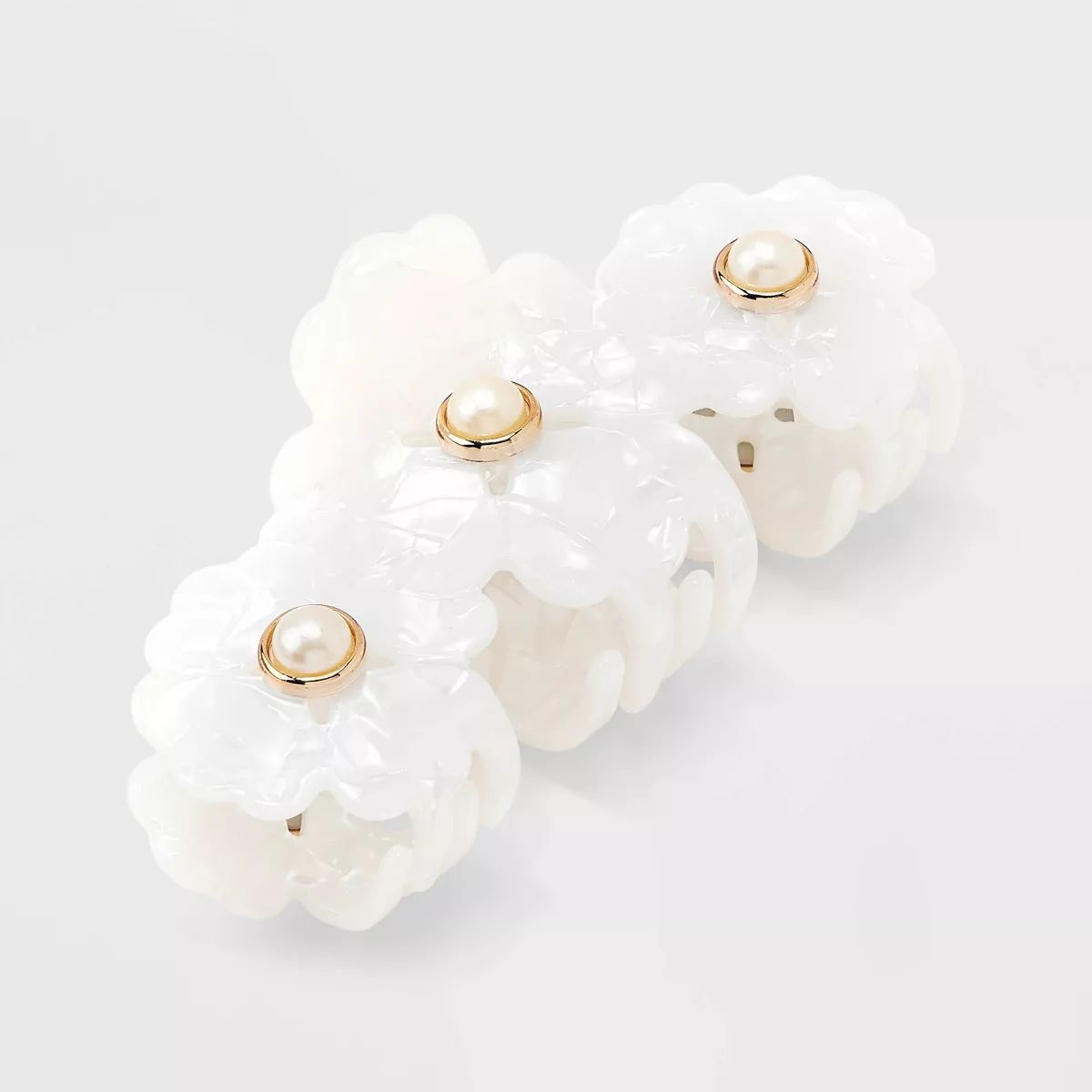 Pearl Flower Claw Hair Clip - A New Day™ | Target