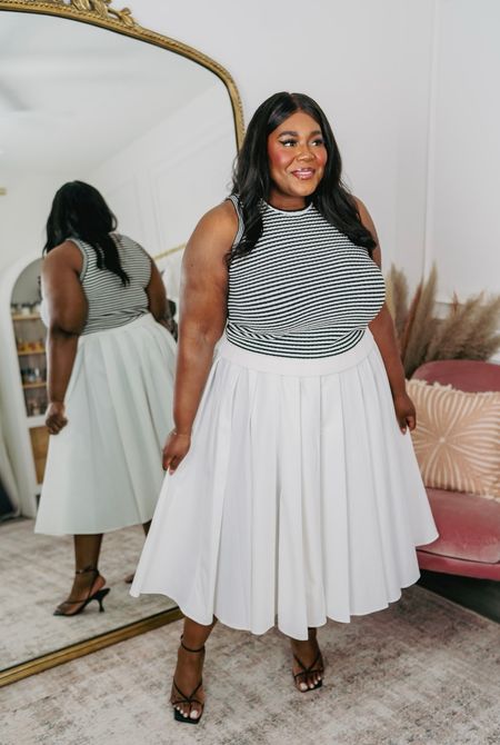 One of my favorite tops from Walmart this season! So perfect for spring vacation.

Top XXL 
Skirt - linked something similar 

Plus Size Fashion, Pleated Skirt Outfit, Nautical inspired Outfit

#LTKplussize #LTKfindsunder50 #LTKsalealert