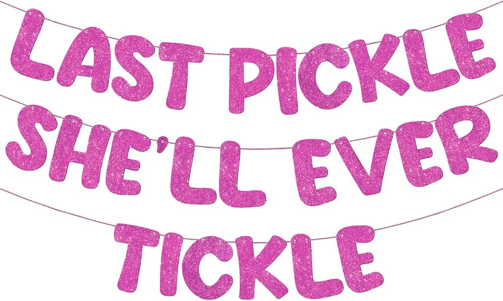 Fulmoon Pre Strung Funny Bachelorette Banner Naughty Bachelorette Party Decorations Glitter Brida... | Amazon (US)