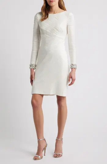 Foil Wave Long Sleeve Knit Dress | Nordstrom