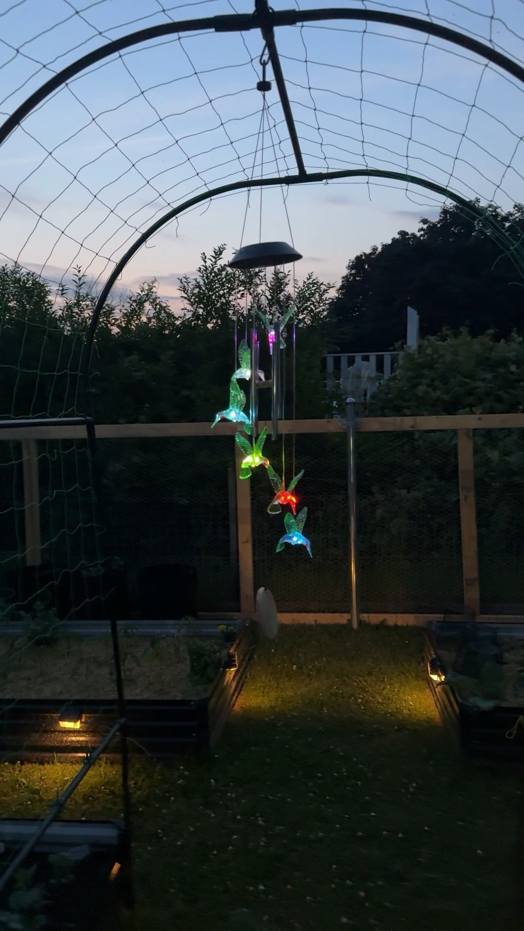 Cutest addition to the garden 😍❤️ beautiful chimes that change color! And solar powered 👏

#LTKHome #LTKSeasonal #LTKFamily