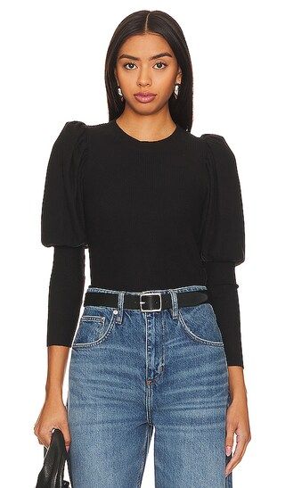 Zia Sweater Tee in Jet Black | Revolve Clothing (Global)